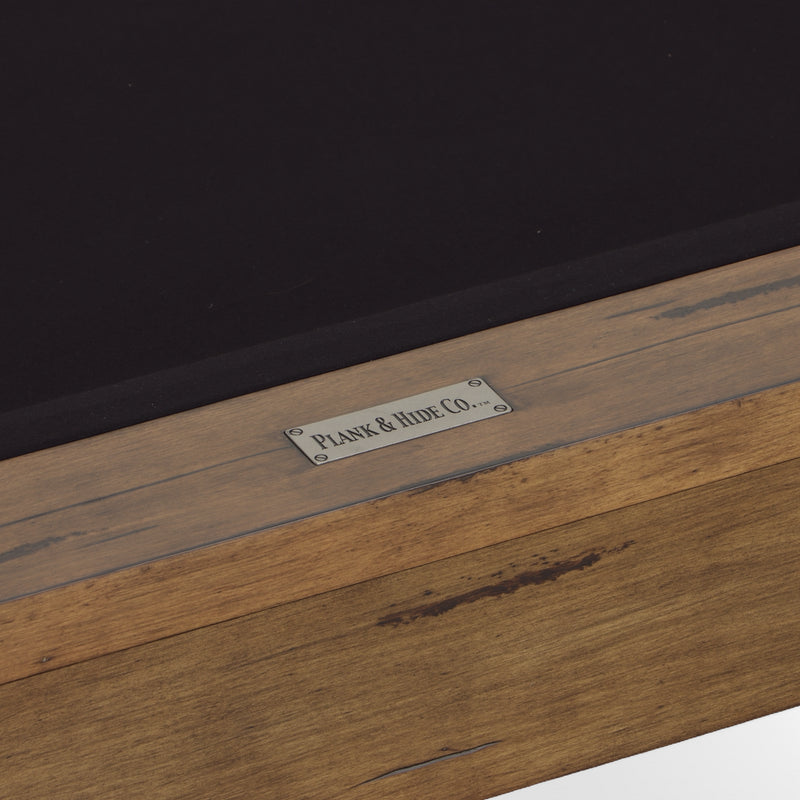 Premium Plank and Hide Modesto Pool Table - Professional Billiard Table for Home Game Room, Bar, or Office - Perfect for Indoor Entertainment and Social Gatherings