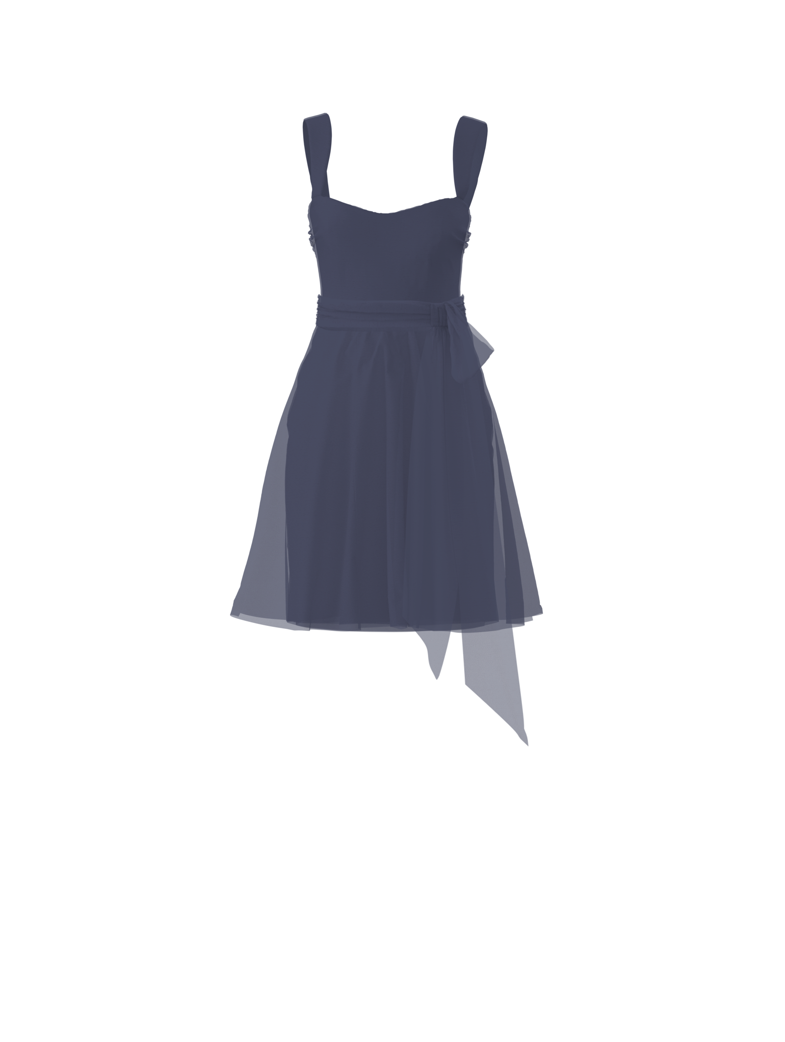 Alexis Bodice & Carla Skirt Set with Blue Steel Sash Belt - Elegant Women's Fashion Outfit for Parties, Weddings, and Special Occasions