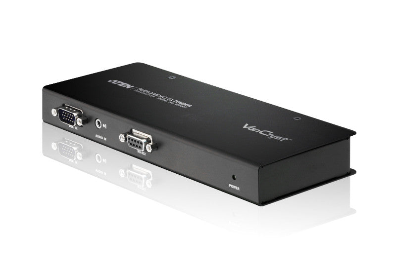 Aten VE500T Professional Video & Audio Transmitter with Serial Control for VM0808T - Balanced Audio Transmission for Live Streaming & Conference Systems