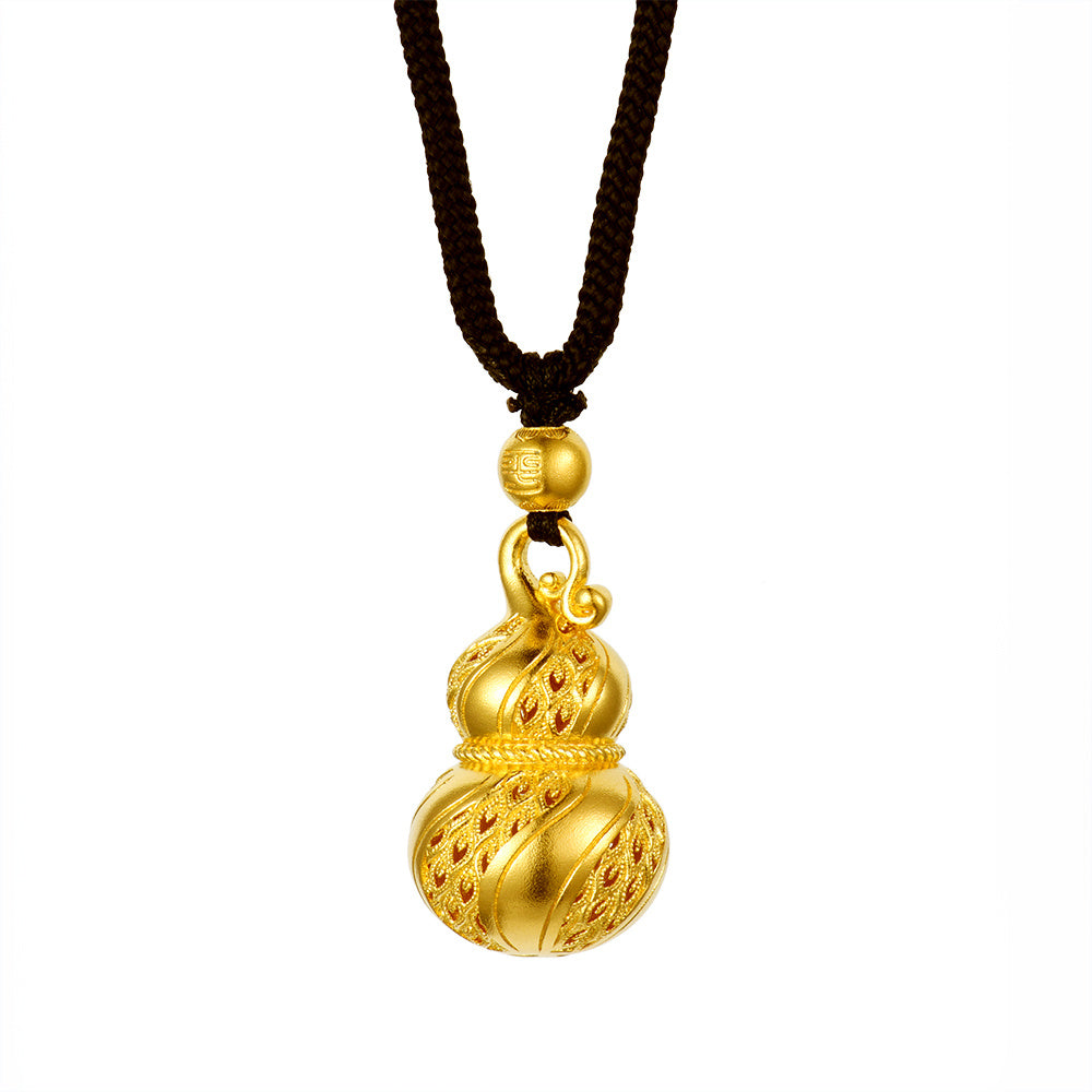 24K Gold Hulu Pendant Necklace - Elegant Lucky Charm for Women | Perfect Gift for Birthday, Anniversary & Special Occasions