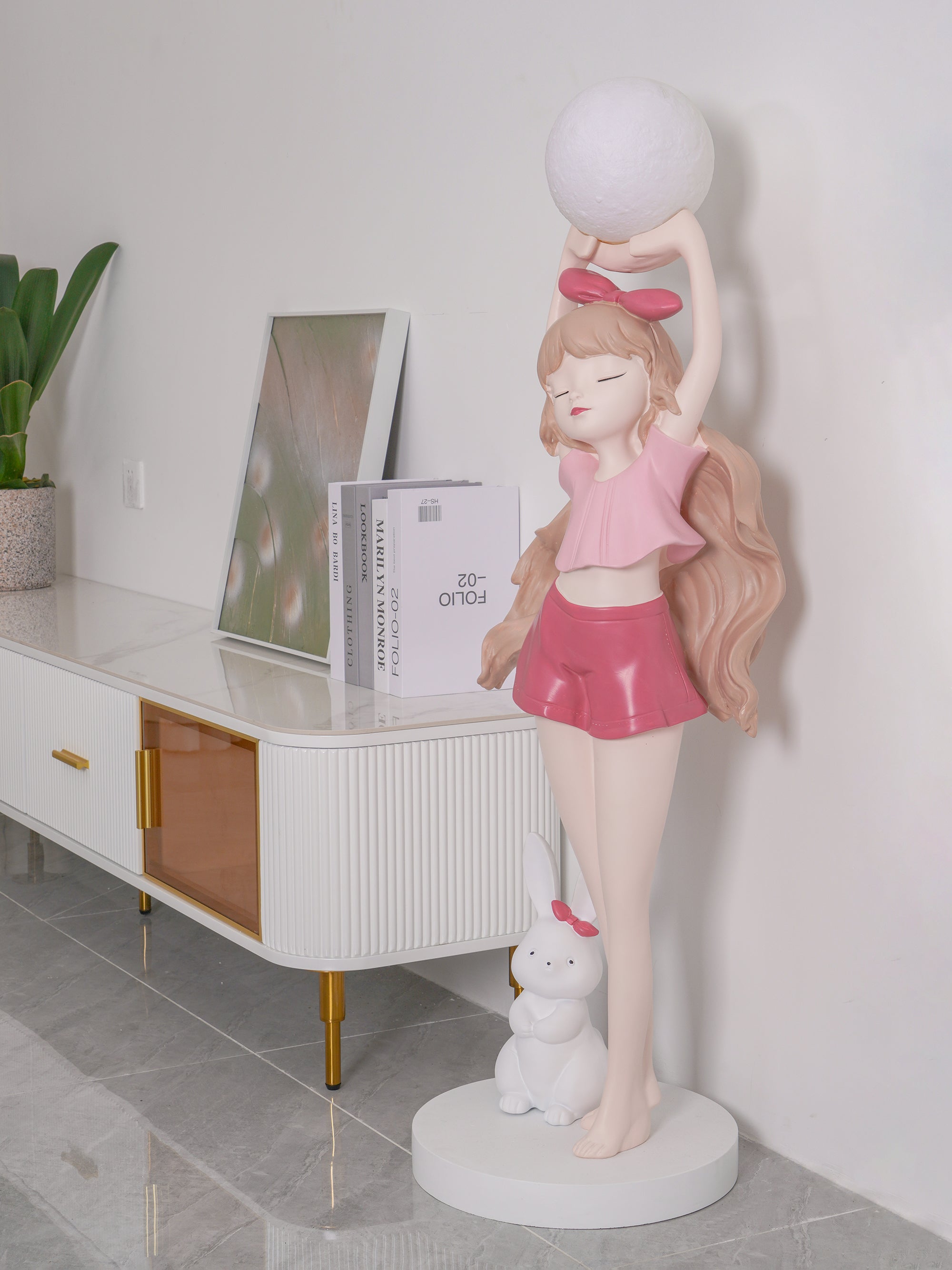 Elegant Ballet Girl Floor Lamp - Adjustable LED Dancer Light for Bedroom, Living Room & Nursery - Perfect for Kids Room Decor & Dance Studio Lighting
