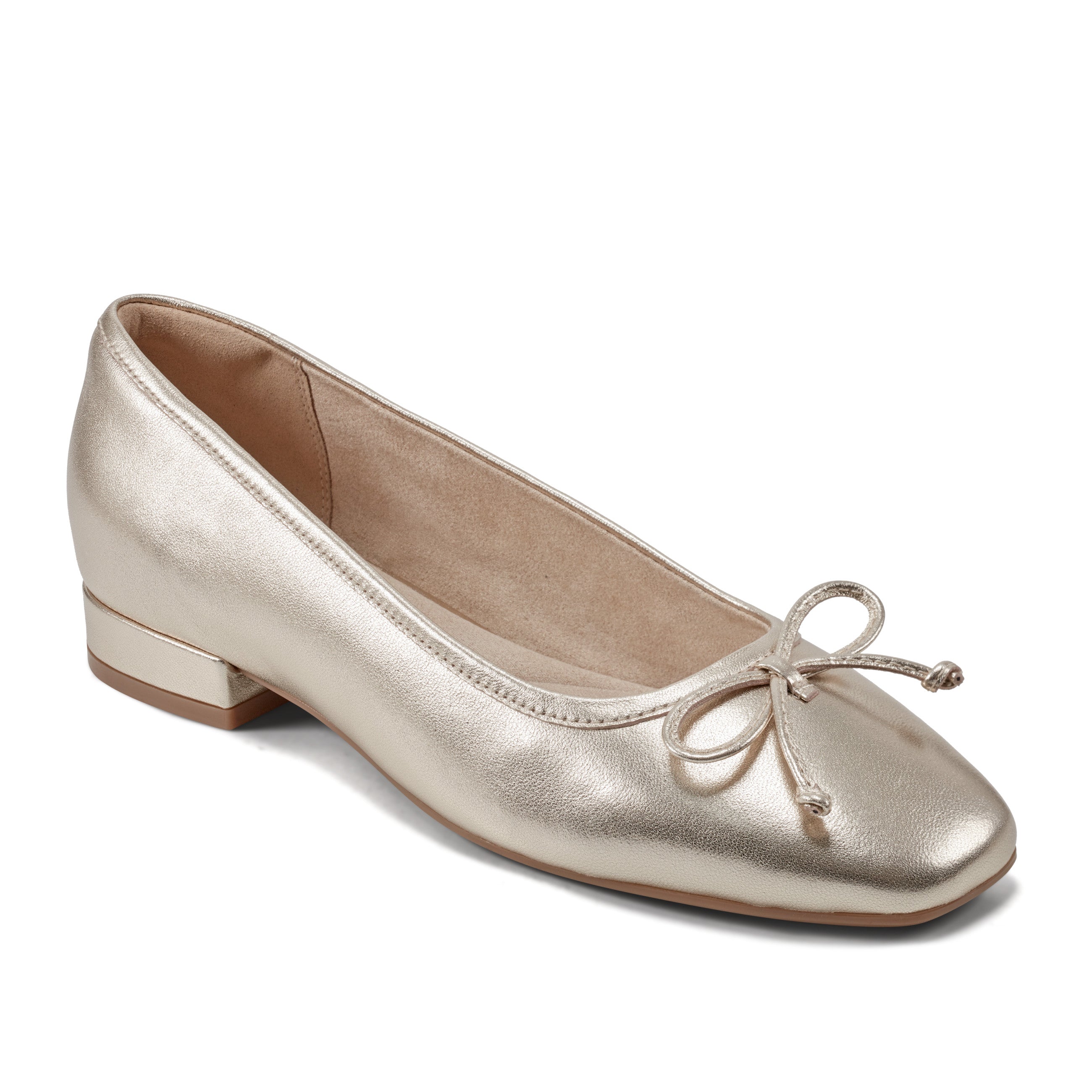 Women's Sadie Square Toe Slip-On Ballet Flats - Comfortable Dress Shoes for Work, Office & Casual Outfits
