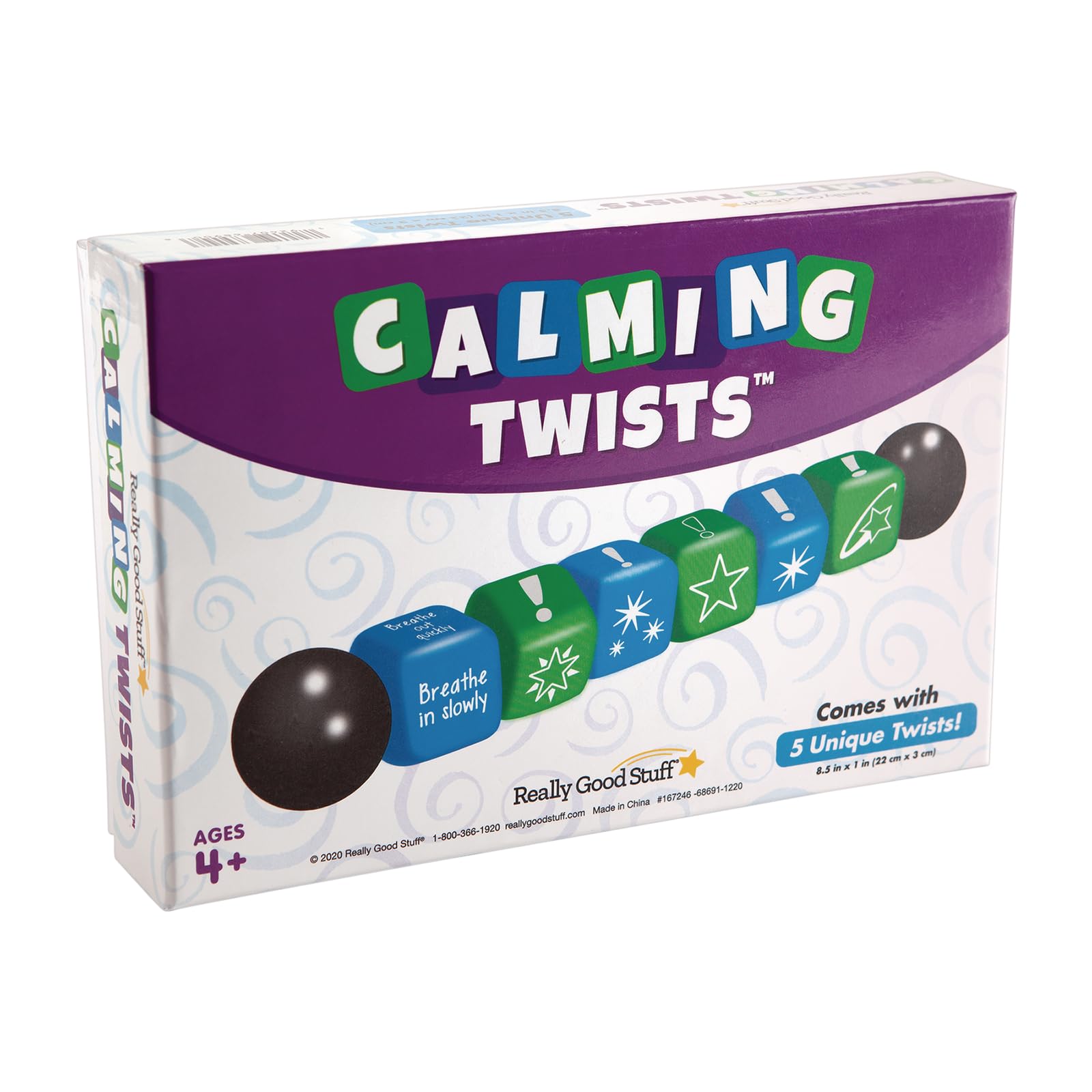 Calming & Fidget Twists Set of 5 - Sensory Fidget Toys for Stress Relief, Self-Regulation & Relaxation - Sensory Products for Kids & Adults - Perfect for ADHD, Anxiety & Classroom Focus