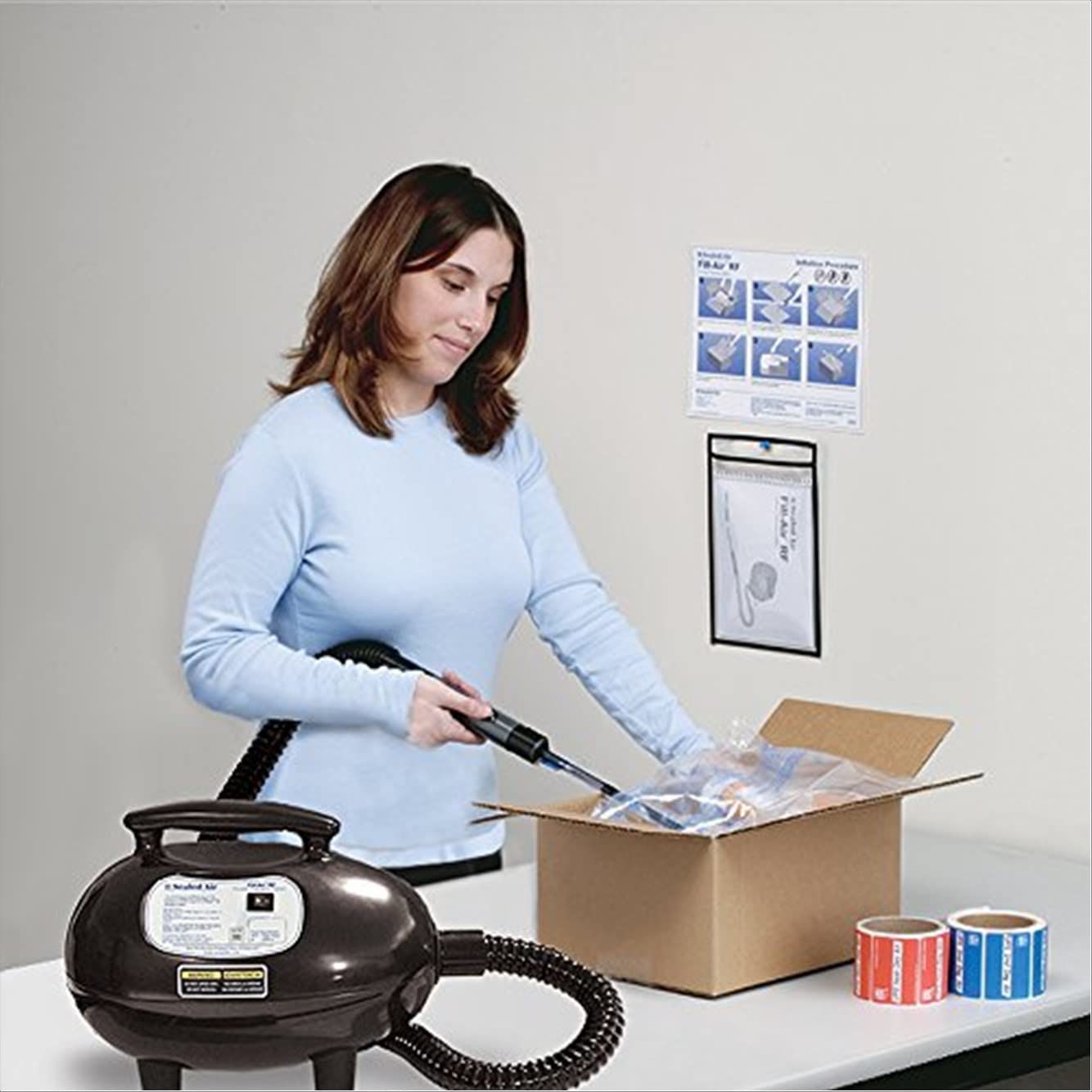 14 x 18 Inch Fill-Air RF Bags for Shipping, Storage & Protection - Vacuum Sealed Packaging Solution for Electronics, Clothes & Fragile Items