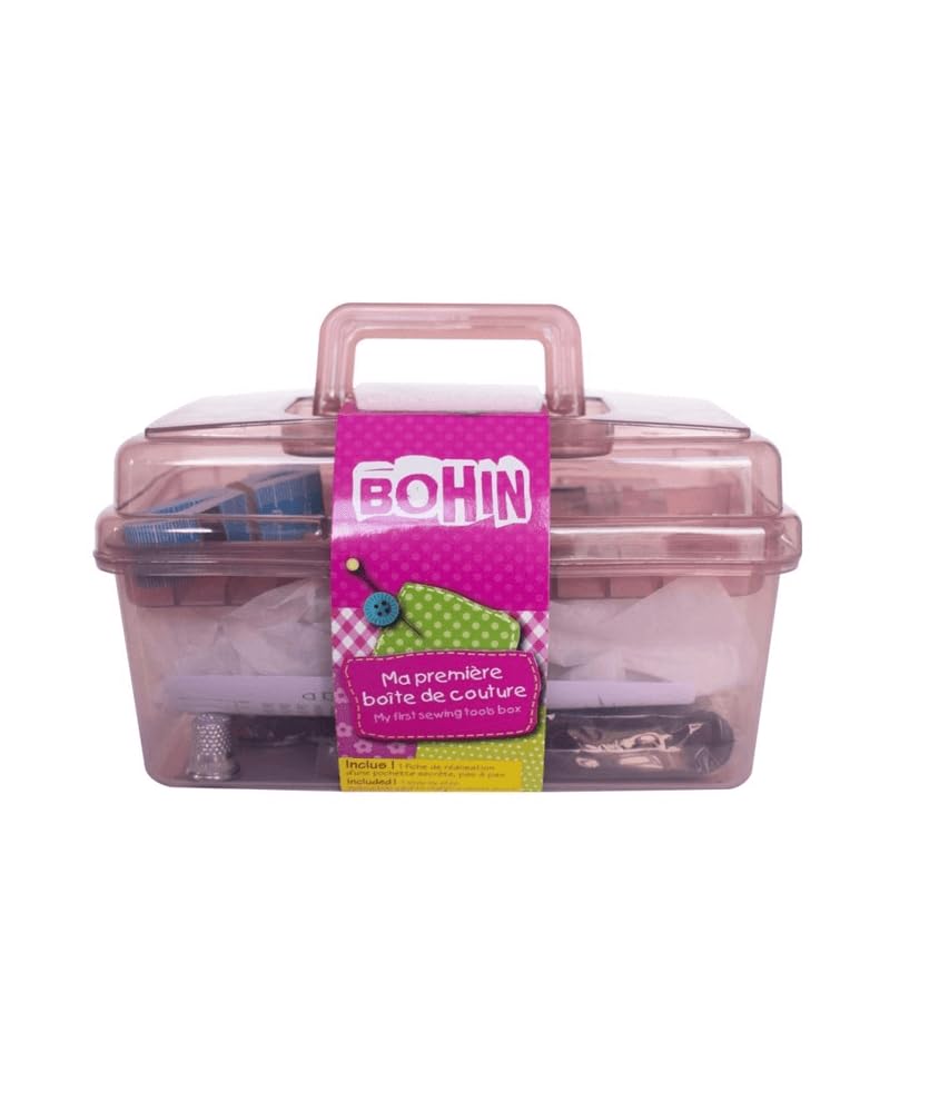 Bohin Tools First Sewing Box Gift Set - Premium Sewing Kit for Beginners & DIY Enthusiasts - Perfect for Handmade Crafts, Quilting, and Home Decor Projects