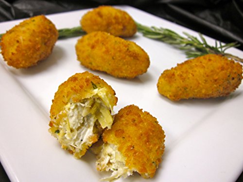 Bulk Breaded Parmesan Artichoke Hearts - Italian Gourmet Frozen Appetizers (8 Trays) - Perfect for Parties, Catering & Holiday Events
