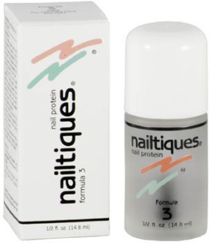 Nailtiques Nail Protein Formula 3 - Strengthening Treatment for Weak, Peeling Nails | At-Home Nail Care Solution for Healthy, Beautiful Nails