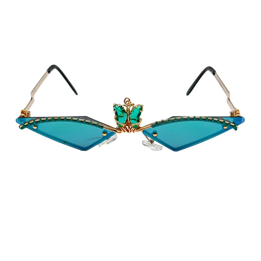 Exclusive Teal Butterfly Hair Clip - Elegant & Durable Hair Accessory for Women & Girls - Perfect for Weddings, Parties & Everyday Wear