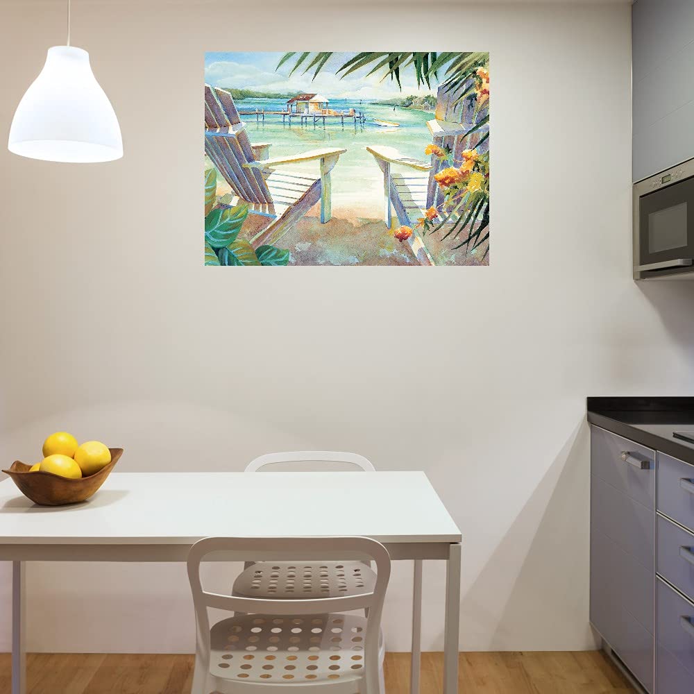 Fine Art Canvas 'Lazy Daze' by Kathleen Denis - 43x32 Inch Ready-to-Hang Wall Decor for Living Room, Bedroom, Office & More - Perfect for Home, Office & Commercial Spaces
