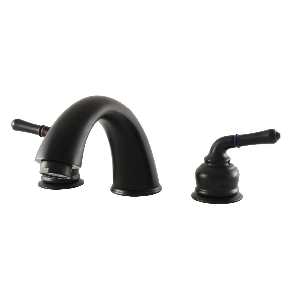 Kingston Brass KB362 Magellan Two Handle Roman Tub Faucet - Vintage Style Bathroom Faucet for Freestanding Tubs - Perfect for Luxury Bathrooms & Spa Retreats