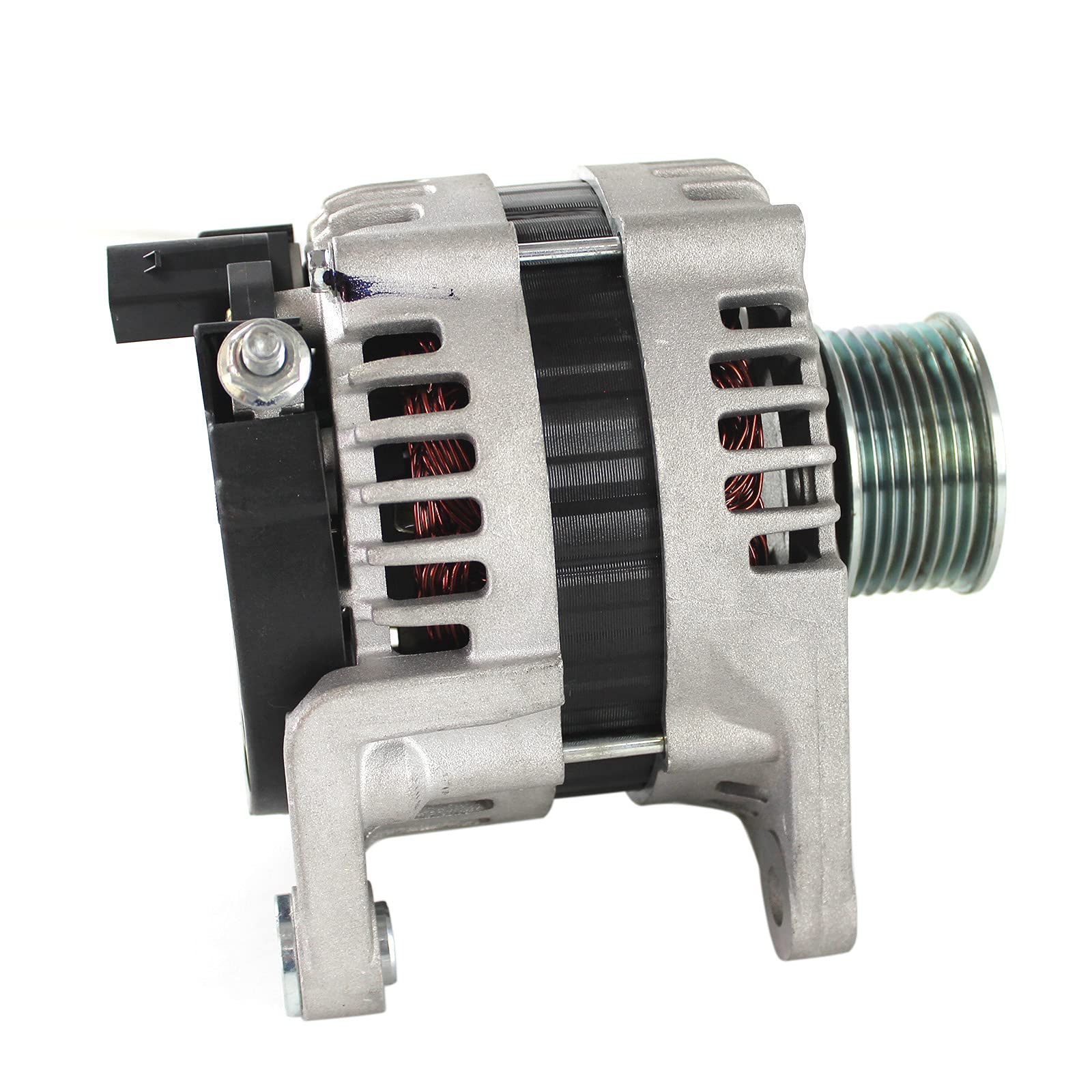 SINOCMP 5318120 Air Conditioning Compressor with Clutch Assembly & Alternator Generator for Cummins ISF3.8 Engine - Replacement Parts for Truck, Bus & Heavy Duty Vehicles - Perfect for Cooling System Repairs & Maintenance