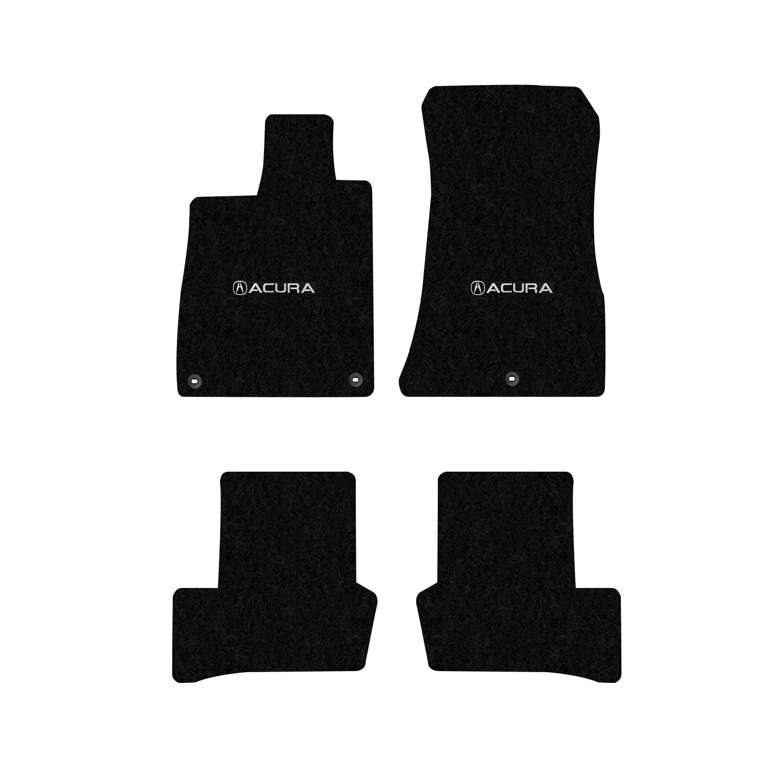Premium Custom-Fit Carpeted Floor Mats for Acura TLX 2021-2024 - 4-Piece Luxury Car Floor Liners Set (Charcoal) - All-Weather Protection & Enhanced Interior Style for Sedans & Luxury Vehicles