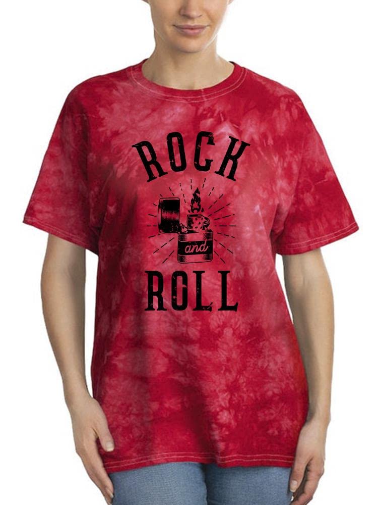 Rock and Roll Tie Dye Crystal Women's Lighter - Stylish Accessory for Concerts, Parties & Outdoor Adventures | SmartPrintsInk Designs