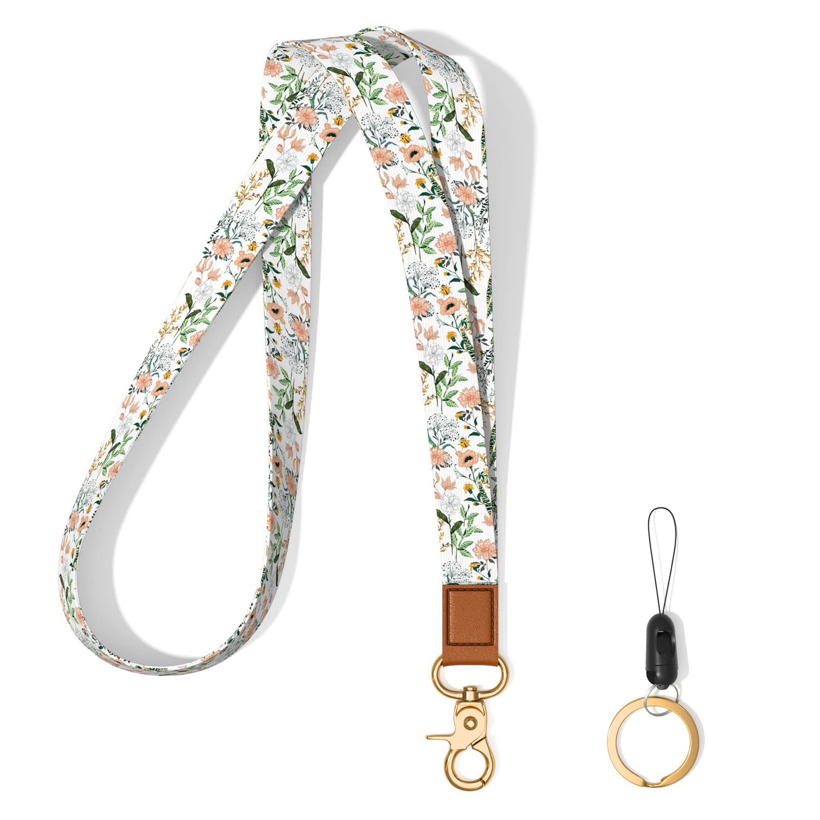 Durable Neck Lanyard Keychain with Adjustable Strap - Universal Key Holder for Women & Men - Perfect for Car Keys, ID Badges, Cards, Wallet & Phone (Ideal for Work, Travel & Outdoor Activities)