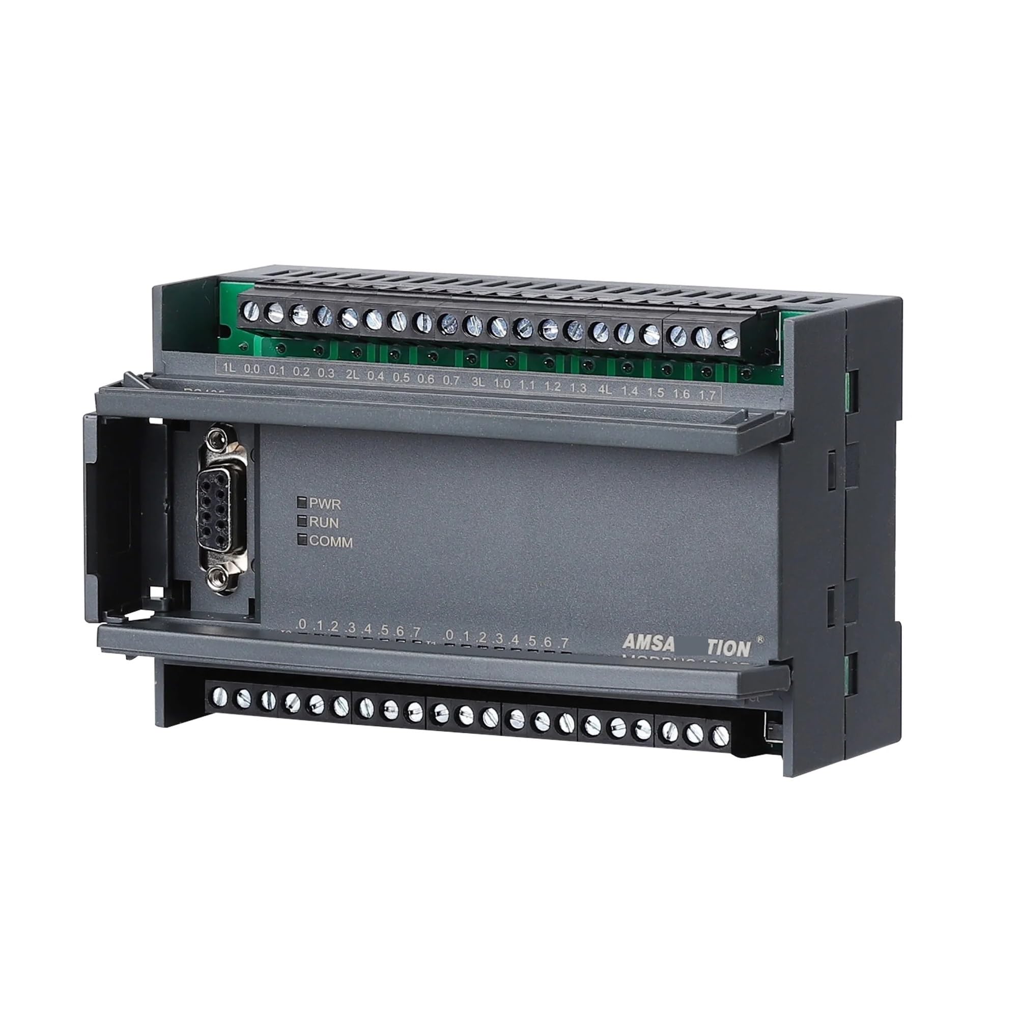 Industrial Grade MODBUS RTU Modbus-IO8R-A Ethernet Converter Server with 16I/16O/32I/32T Analog Output Relay Module - Extensible for Factory Automation, SCADA Systems & Industrial IoT Applications (Color: 16I-16O-RELAY)