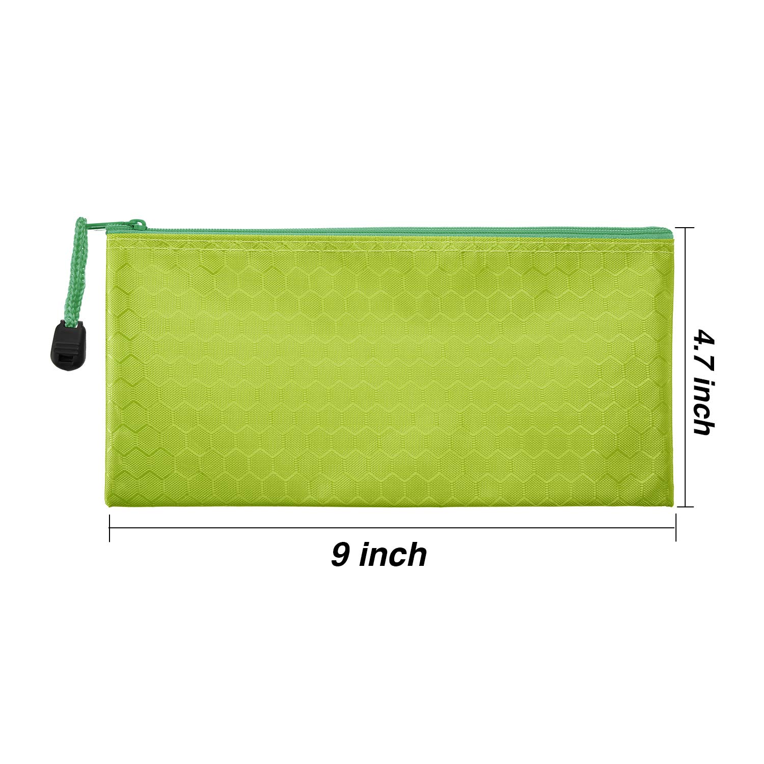 JOVITEC 12-Piece Waterproof Zipper Pencil Pouch Set - Multi-Purpose Cosmetic Makeup Bag, Office School Supplies Organizer & Travel Accessories Storage - Perfect for Students, Professionals & Travelers