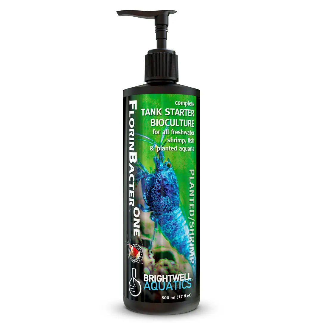 Brightwell FlorinBacter One Planted Shrimp Tank Bioculture Starter - Beneficial Bacteria for Healthy Aquarium Plants & Shrimp - Perfect for Freshwater Shrimp Tanks & Aquascaping