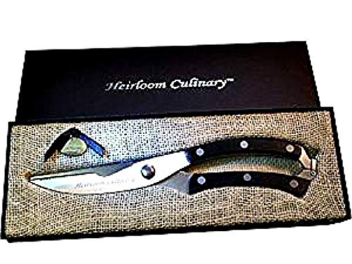 Heavy Duty Kitchen Scissors for Cutting Meat and Bones - Professional Stainless Steel Food Shears for Lobster, Poultry, Herbs - Chef Approved Multi-Purpose Cooking Tool (Perfect for Meal Prep, Butchering, and Seafood Preparation)