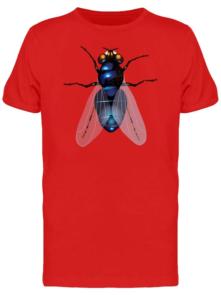 Smartprints Fly Draw Tee - Men's Graphic Printed Short Sleeve T-Shirt in Red - Perfect for Casual Wear, Street Style & Everyday Outfits