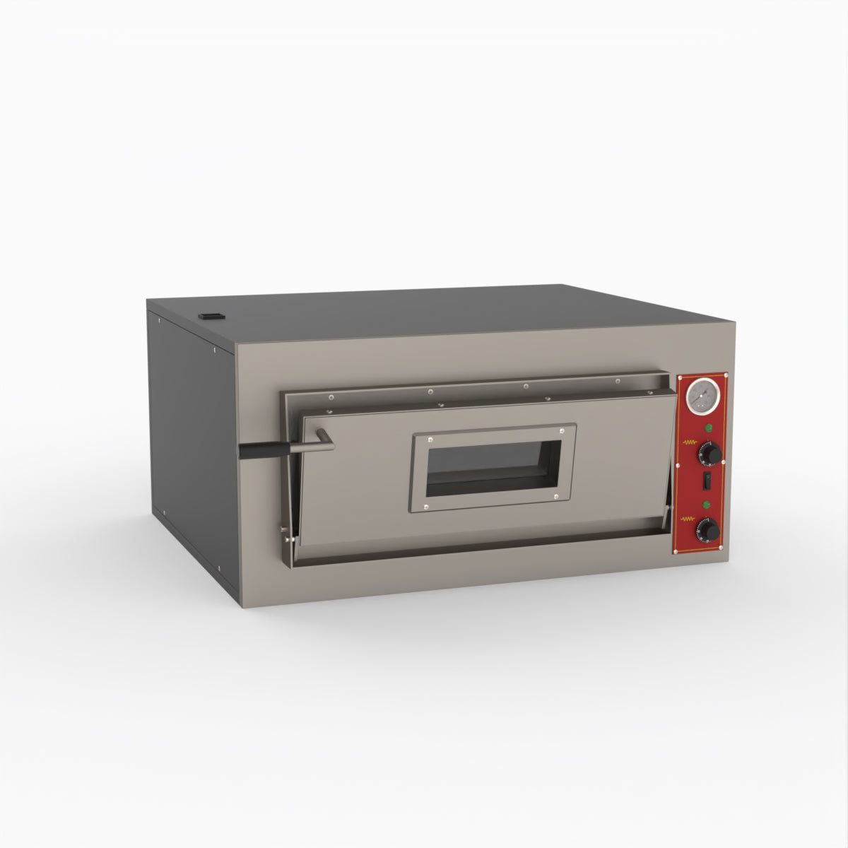 BakerMax Black Panther EP 2 1E Commercial Pizza Deck Oven - Perfect for Pizzerias, Restaurants & Catering Businesses