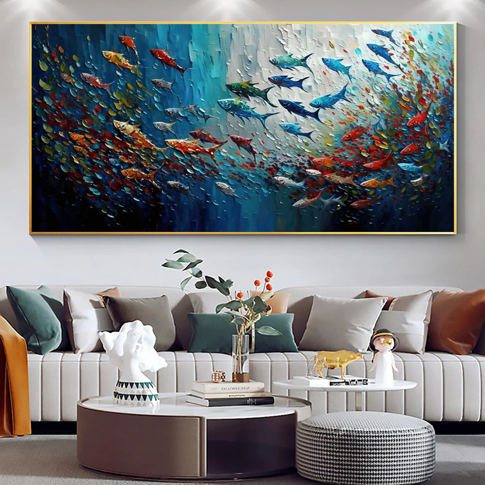 Animal Art Painting #AP137 - Handmade Canvas Wall Decor for Living Room, Bedroom & Office | Wildlife & Nature Inspired Artwork