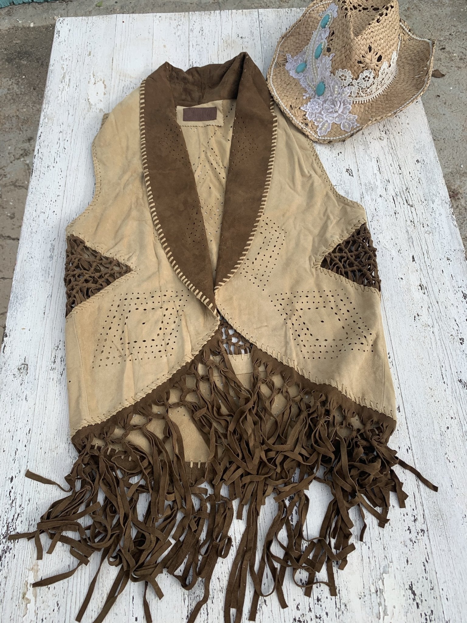 Boho Leather Vest for Women - Stylish & Soft Faux Leather Vest - Perfect for Casual Outfits, Music Festivals & Layering