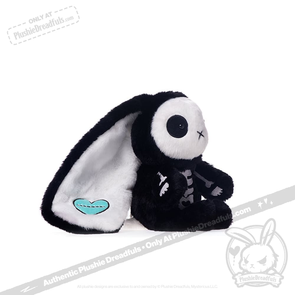 Plushie Dreadfuls Bone Organizer Bunny - Soft Stuffed Animal Toy for Kids, Cute Plush Bunny with Organ Pouch - Perfect for Halloween Decor, Bedroom Cuddling & Gift Giving