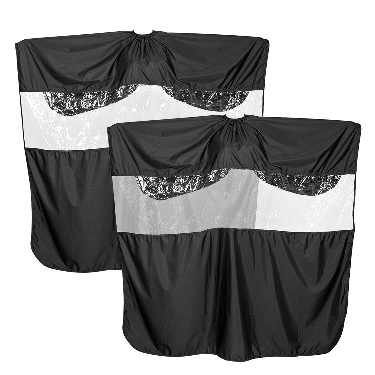 Professional Salon Barber Cape with Adjustable Neck & Clear Window - Waterproof Hair Cutting Cloak for Stylists, Home Haircuts, Pet Grooming & DIY Styling