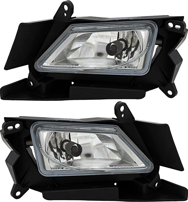Mazda 3 Fog Lights Lamps Set - Compatible with 2010-2011 Models - Driver & Passenger Side - Enhance Visibility in Rain & Fog