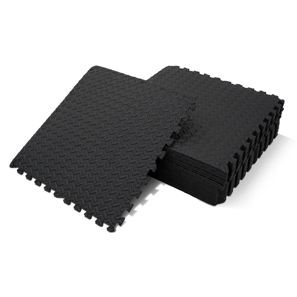 Premium Non-Slip Gym Flooring Mats - Thick Exercise Mats for Home & Commercial Workouts - Ideal for Yoga, Weightlifting, and Cardio Training