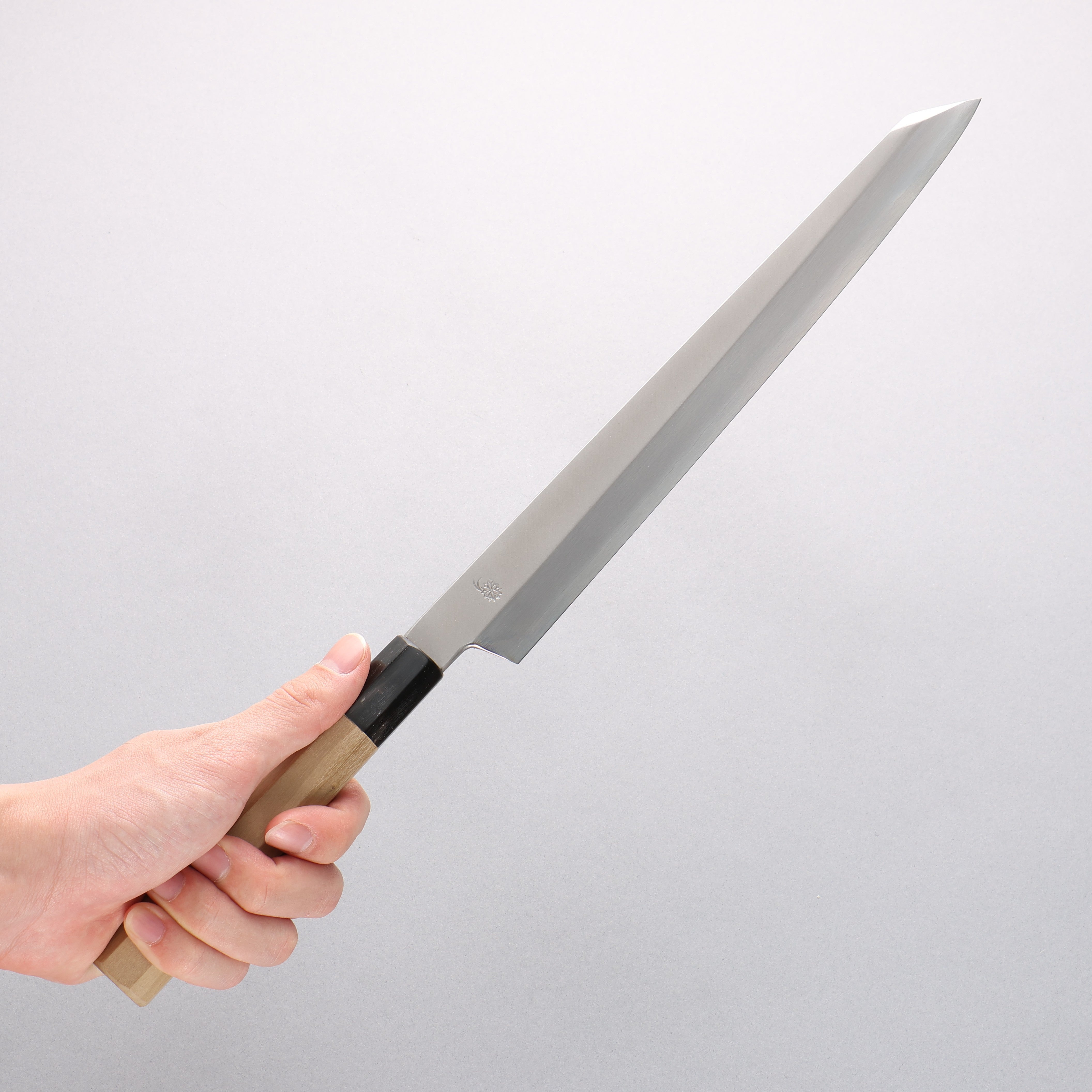 Premium Kikuzuki Silver Steel No.3 Kiritsuke Yanagiba Knife 270mm - Japanese Magnolia Wood Handle - Professional Sushi & Sashimi Chef's Knife for Precision Cutting & Food Presentation
