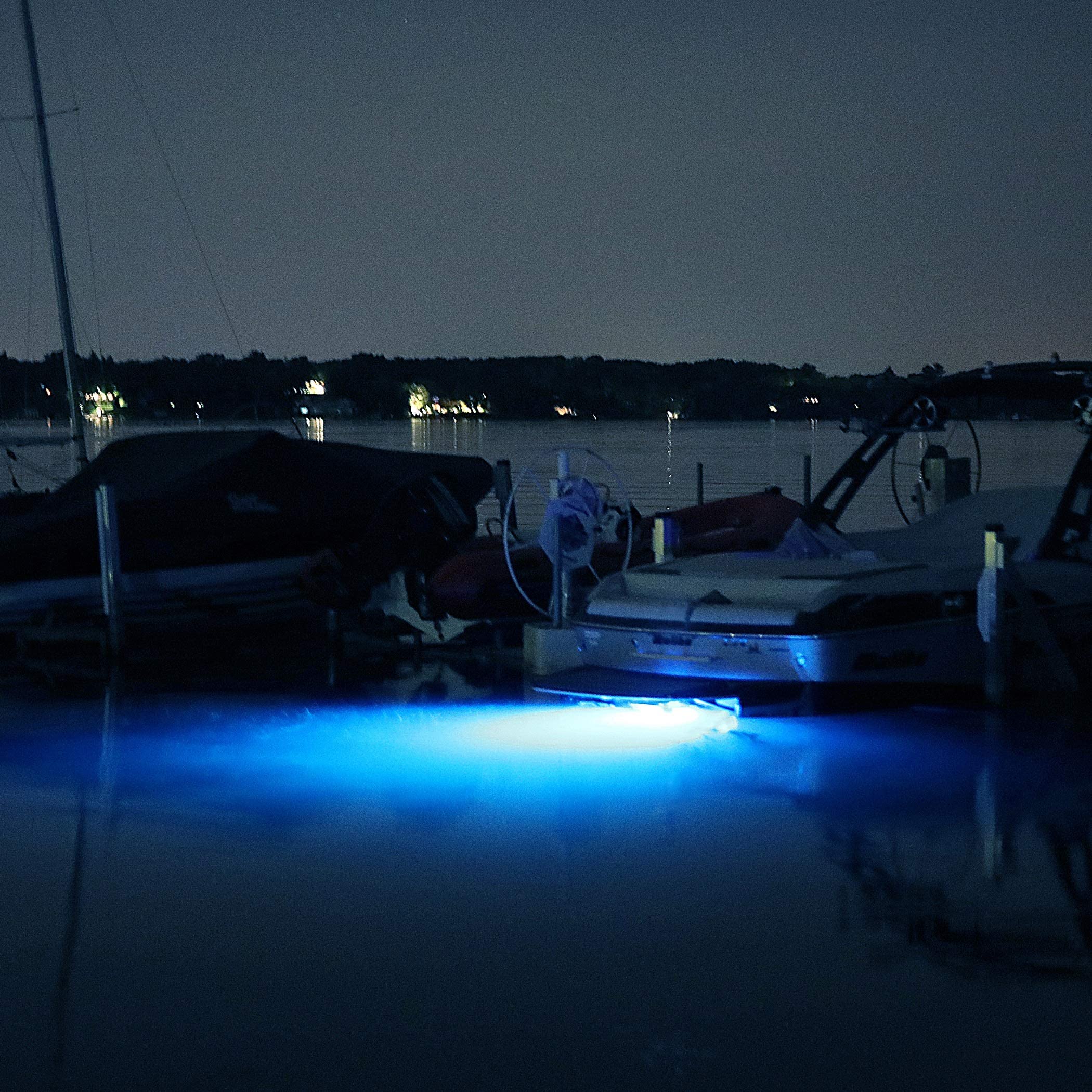 Tidal Wake Plug N' Play Underwater LED Boat Drain Plug Light – No Wiring Required, No Drilling, Ultra-Bright Marine Lighting | Perfect for Night Boating, Fishing, and Water Sports | 3-Year Warranty