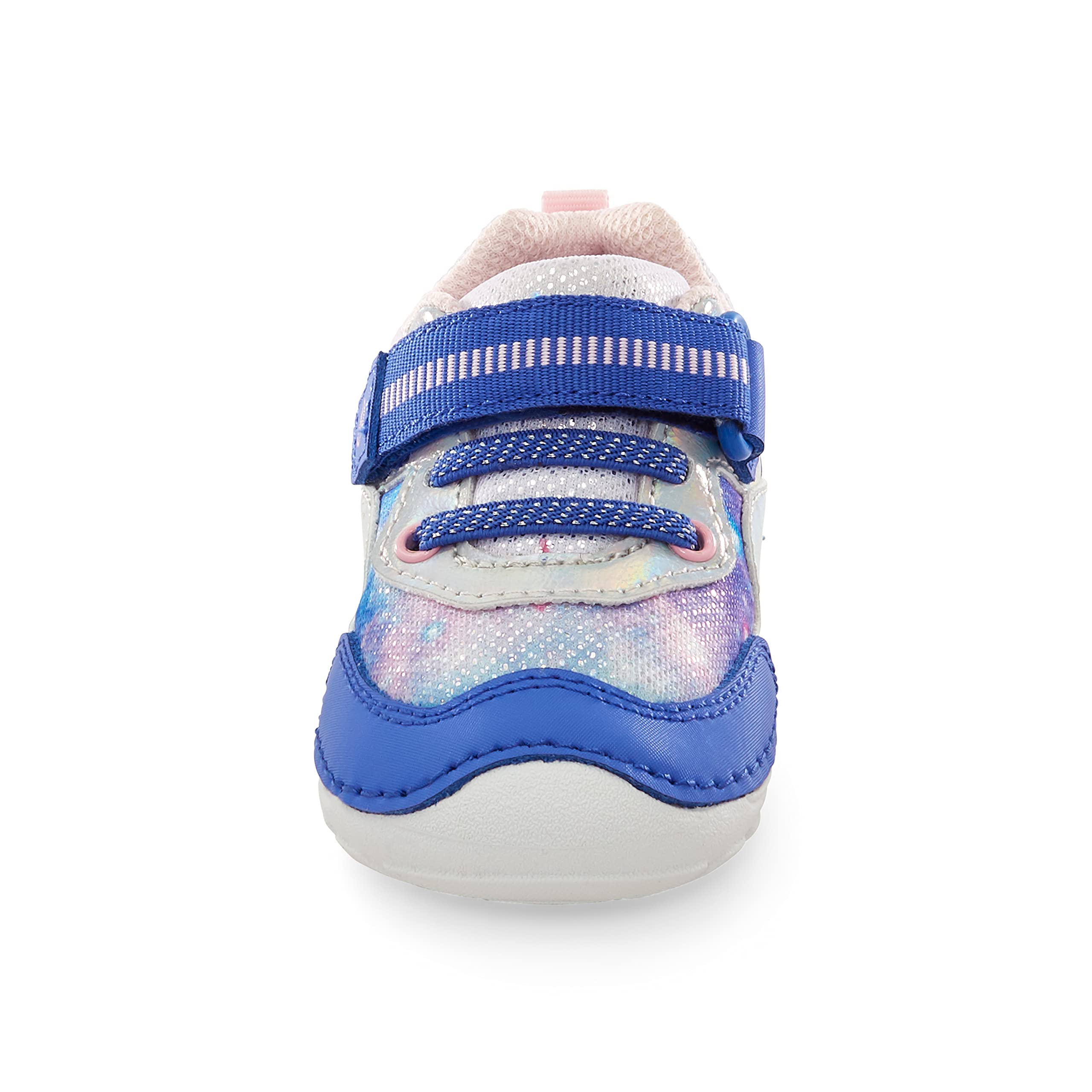 Stride Rite Soft Motion Rhett Navy Multi Sneakers for Baby Girls - Comfortable & Lightweight Toddler Walking Shoes | Perfect for Playtime, Daycare & First Steps