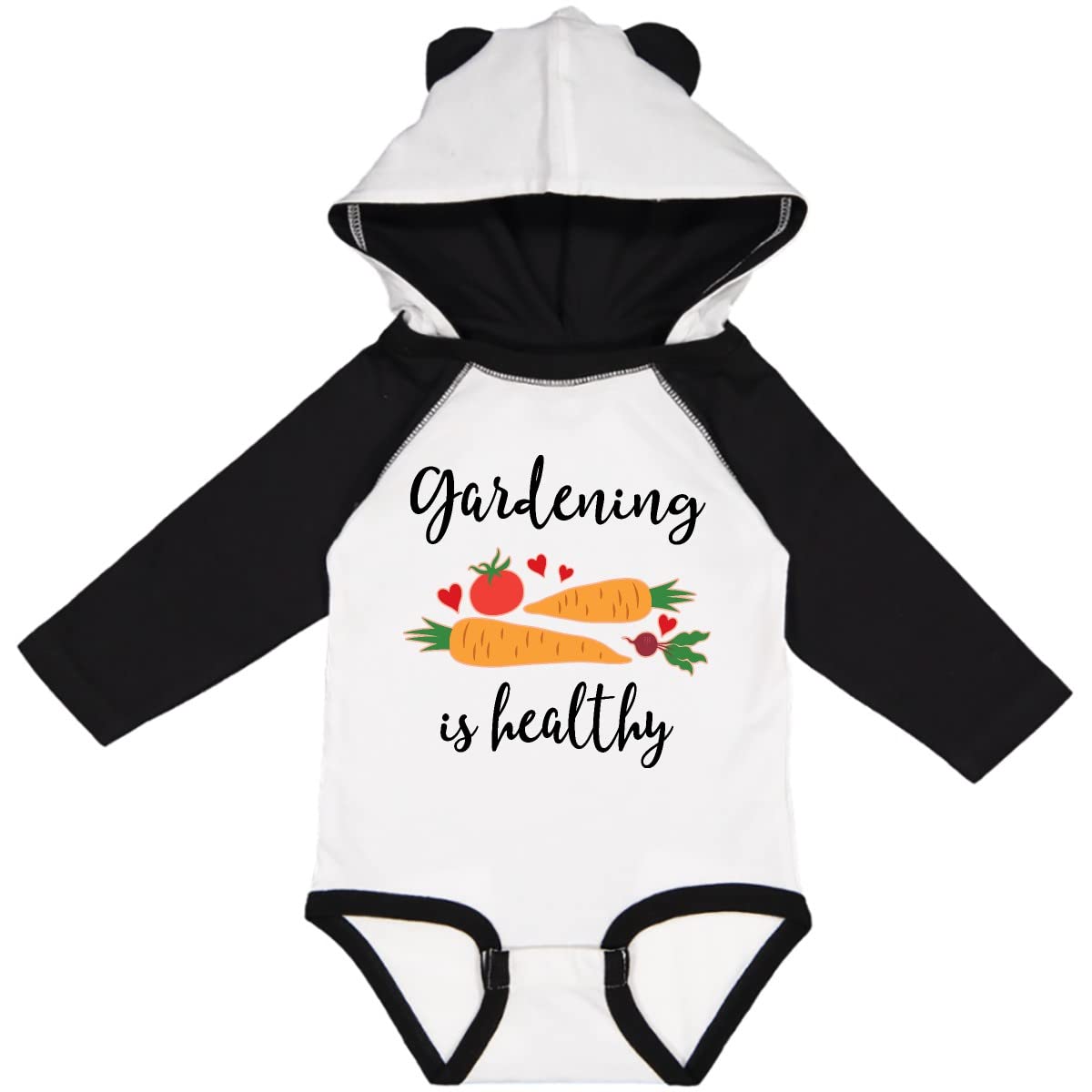 Inktastic Gardening is Healthy Gardener Long Sleeve Creeper - Comfortable Baby Bodysuit for Outdoor Play & Nature Lovers