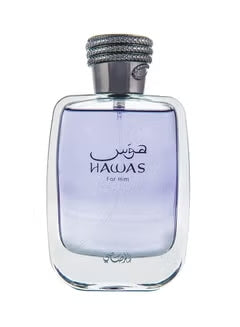 Rasasi Hawas for Men Eau De Parfum - 3.4 oz / 100ml Long-Lasting Fragrance | Fresh Aquatic Scent for Daily Wear, Date Night & Special Occasions