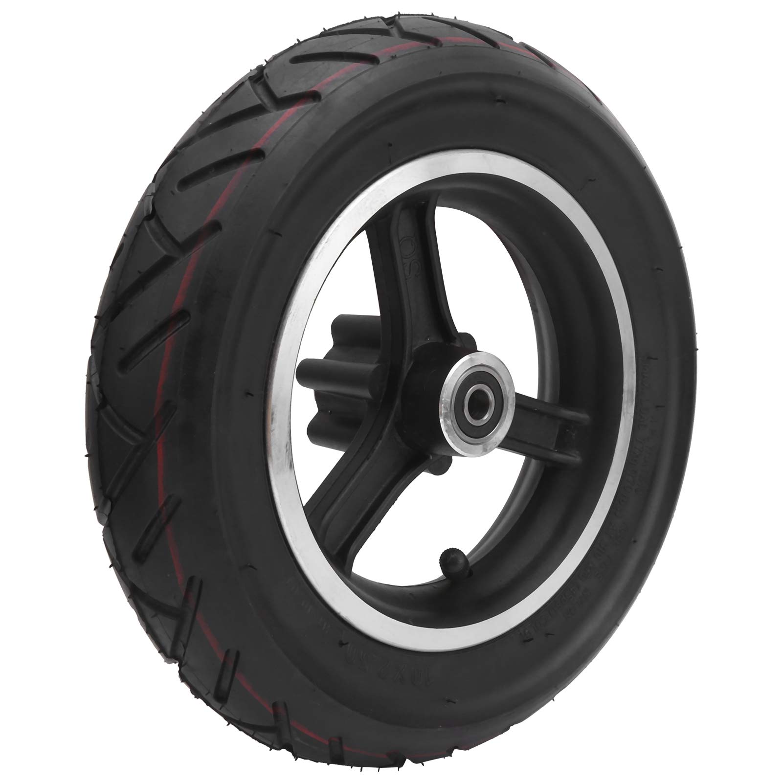 10x2.5 Inch Electric Scooter Tires with Wheel Hub - Durable Rubber Inflatable Inner Tube Replacement for Electric Scooters - Perfect for Commuting, Urban Travel & Outdoor Adventures