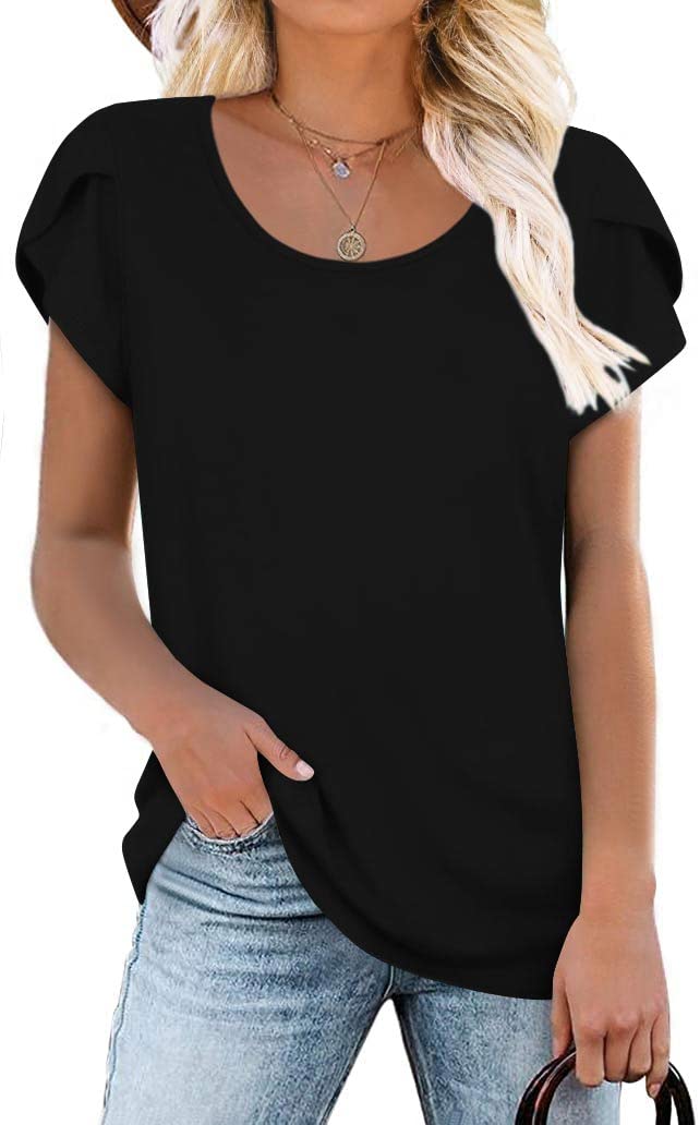 CATHY Women's Casual Short Sleeve T-Shirt - Crewneck Loose Fit Tunic Top, Comfortable Lightweight Blouse for Everyday Wear | Perfect for Work, Weekend & Summer Outfits