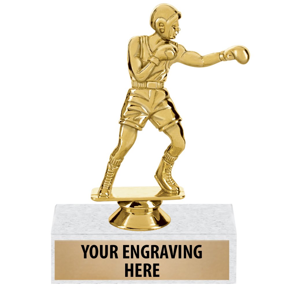 Custom 6 Inch Boxing Trophy for Men - Personalized Sports Award for Boxing Tournaments, Competitions & Gyms - Crown Awards