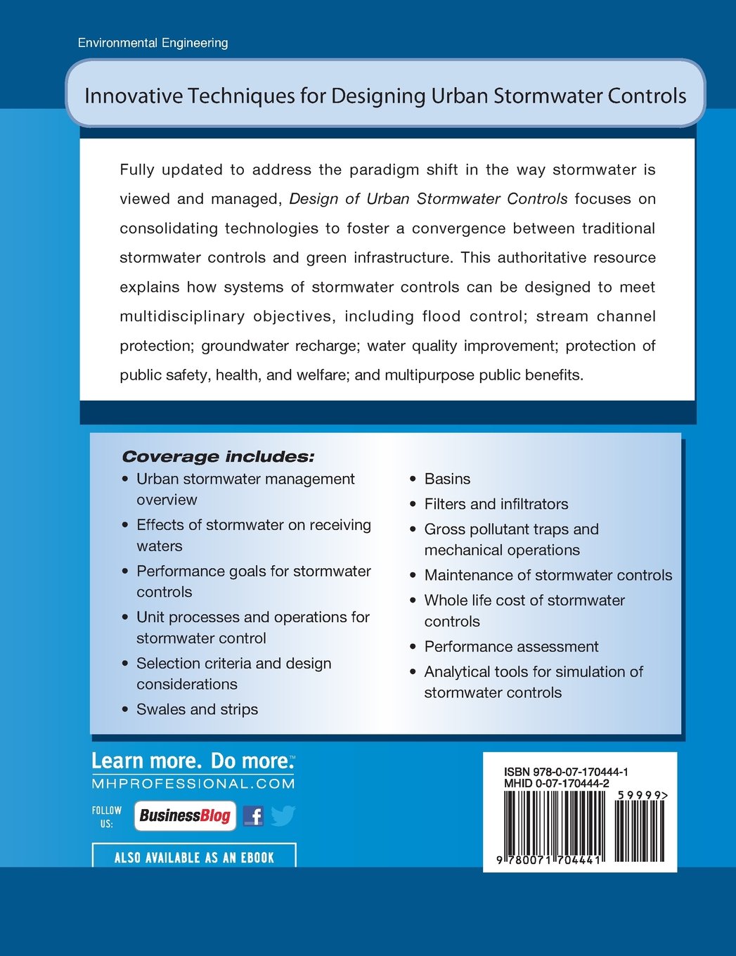 Urban Stormwater Control Design Manual MOP 23 - Water Resources & Environmental Engineering Guide | Stormwater Management Solutions for Cities