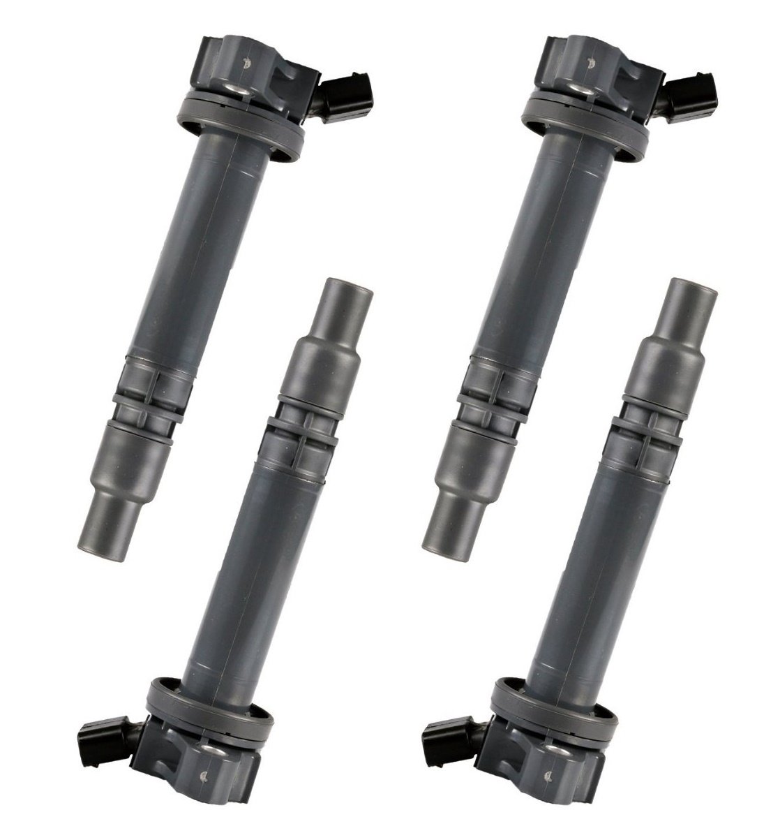4-Pack Ignition Coil Set Compatible with Toyota Lotus Pontiac Elise Exige Vibe Corolla Matrix Celica 2000-2011 1.8L 2ZZGE Engine - Replacement for C1306 UF314 90919-02238 - Perfect for Engine Performance Upgrades & DIY Auto Repairs