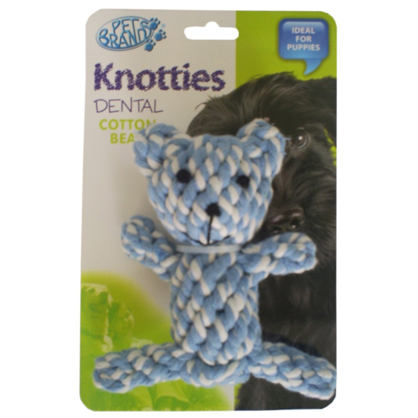 Knotties Knotty Teddy Bear Puppy Toy - Soft Plush Dog Chew Toy for Teething Puppies | Perfect for Playtime, Training & Cuddling