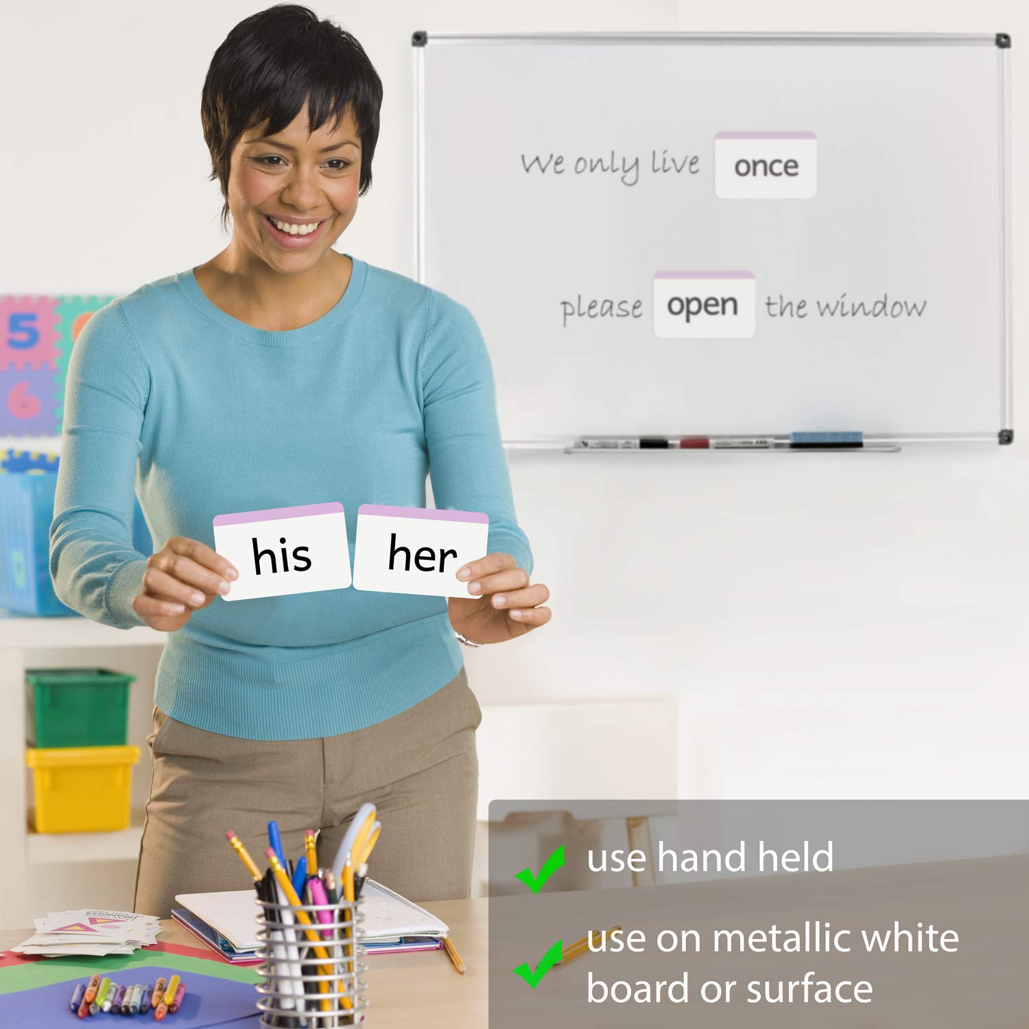 1st Grade Sight Words Magnetic Flash Cards - 41 Large Dolch Cards for Beginning Readers, Homeschool, Teachers & ESL | Improve Early Literacy Skills for Classroom & Home Learning