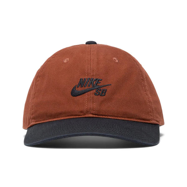 Nike SB Unstructured Club Cap - Cinnamon & Black Adjustable Snapback Hat for Skateboarding & Casual Wear