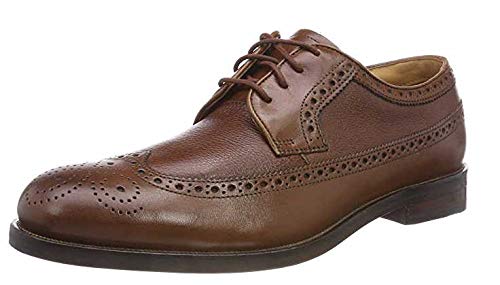 Clarks Men's Coling Limit Derby Shoes - Classic Comfortable Leather Dress Shoes for Business & Casual Wear | Perfect for Office, Weddings & Formal Events