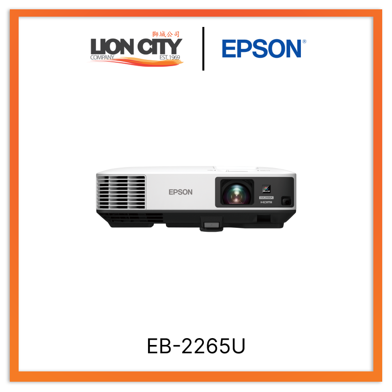 Epson EB 2265U WUXGA 3LCD Projector - 4K Enhancement, 4,000 Lumens, 16:10 Aspect Ratio for Home Theater, Office Presentations & Outdoor Movie Nights
