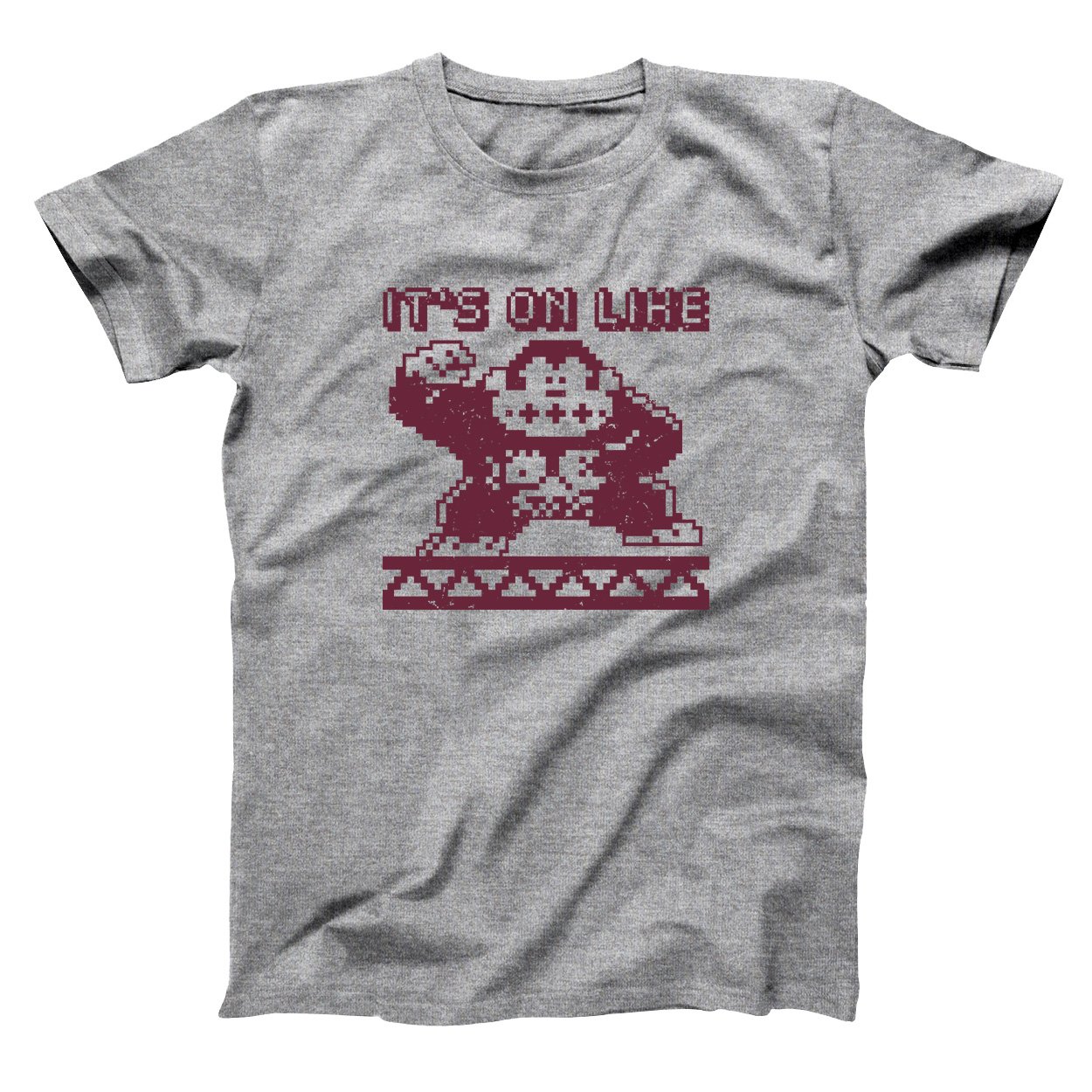 Retro Video Game T-Shirt for Men - It's On Like Kong Graphic Tee - Perfect for Gaming, Casual Wear & Nostalgic Fun