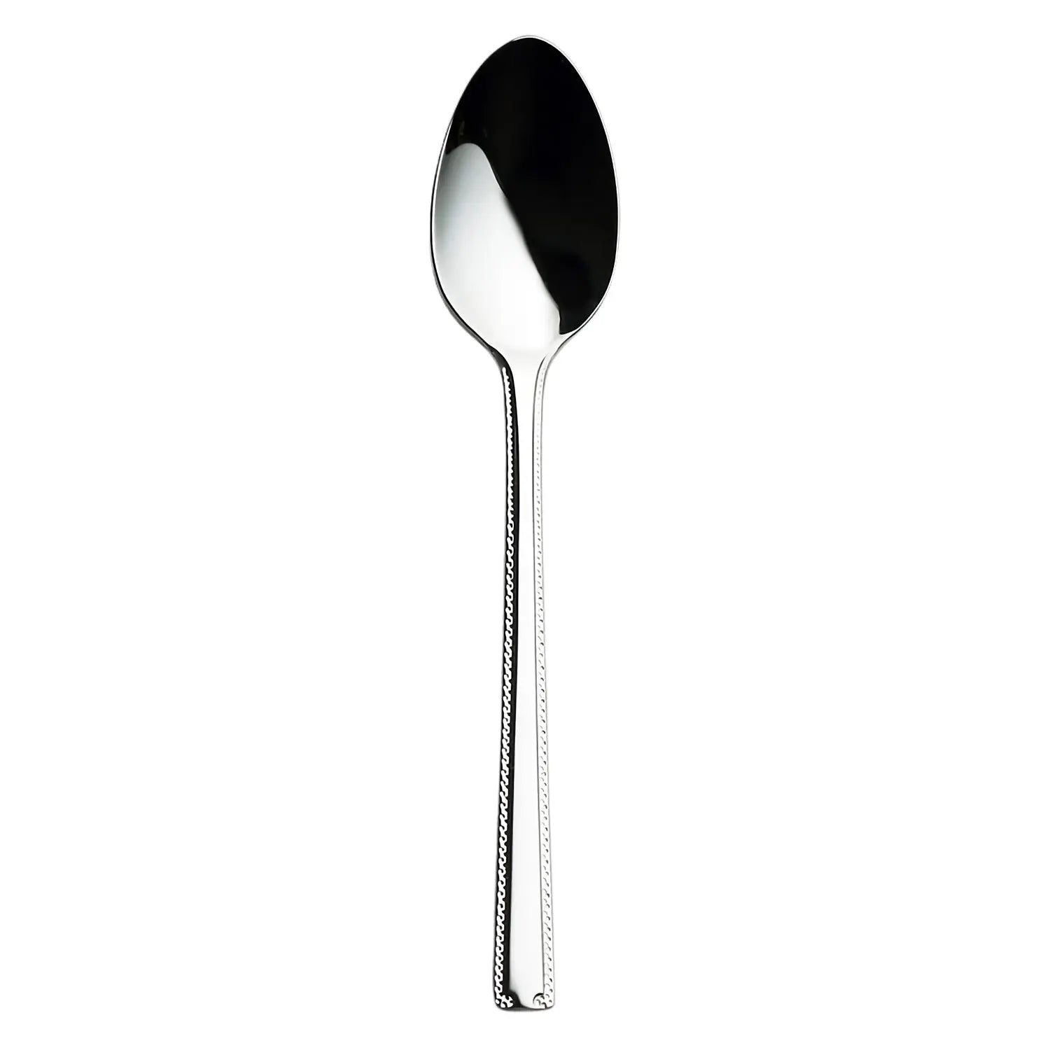 Luckywood Romantic Stainless Steel Coffee Spoon - Elegant & Durable Dessert Spoon for Coffee, Tea, Hot Chocolate - Perfect for Home, Café & Restaurant Use