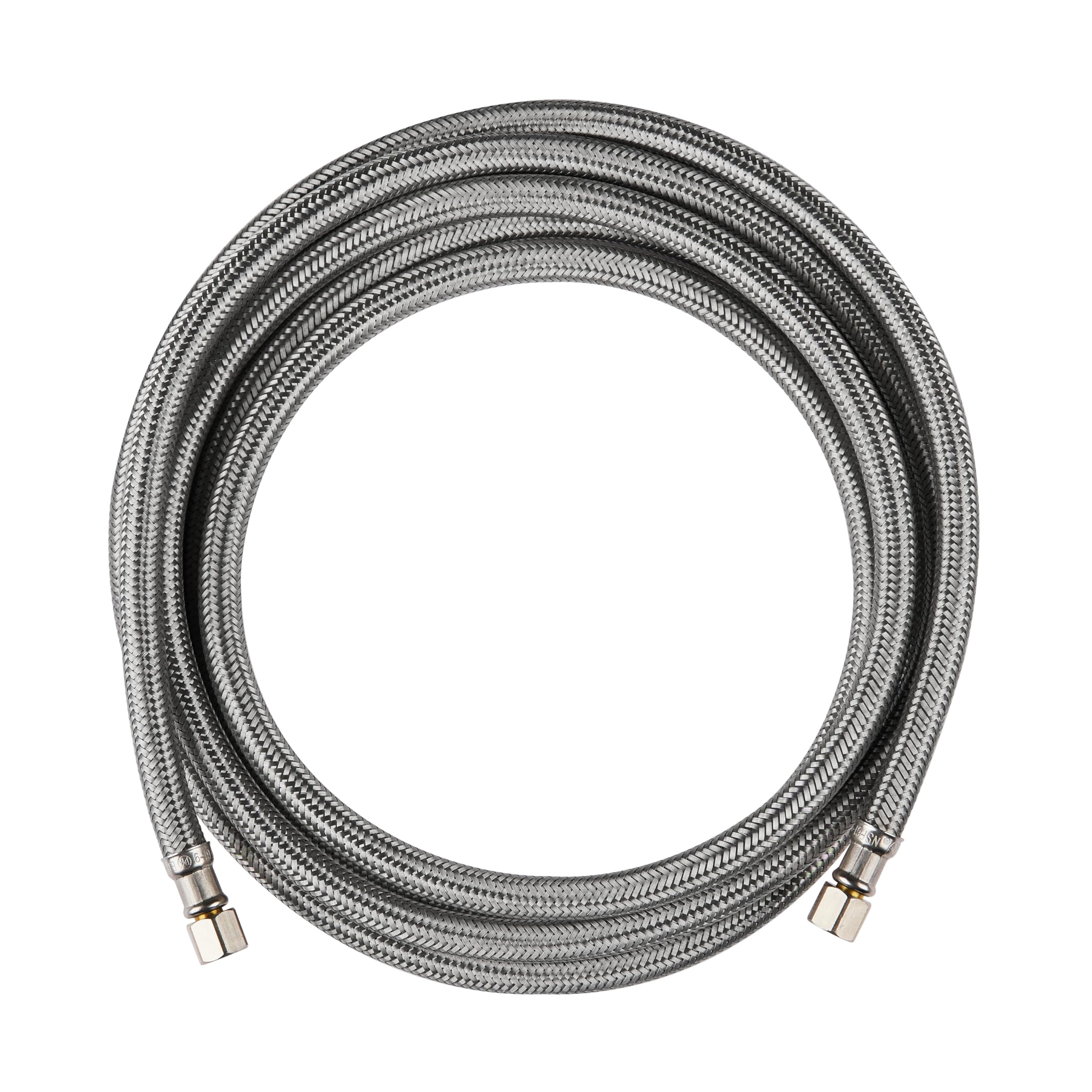 EFIELD 6 FT Stainless Steel Braided Refrigerator Ice Maker Water Supply Line - 1/4