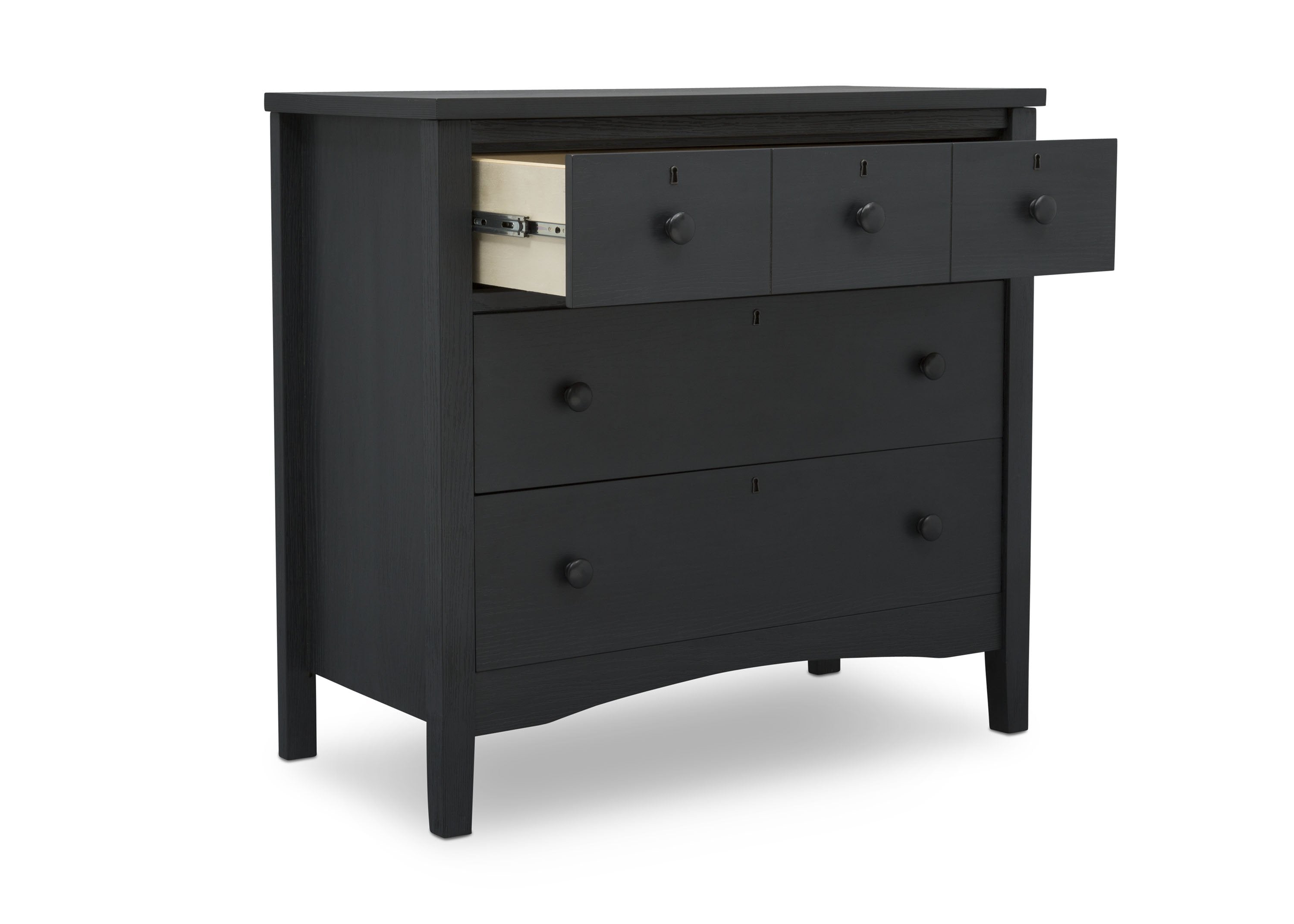 Farmhouse Style 3-Drawer Dresser with Changing Top - Nursery Storage Solution for Baby Essentials & Bedroom Organization