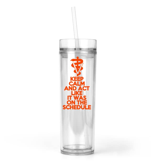 Veterinarian Gifts - 20oz Insulated Tumbler Cup for Vet Techs | Vet Appreciation Week & Graduation Present | Dishwasher Safe Orange Travel Mug | Perfect for Clinics, Schools & Daily Coffee Use